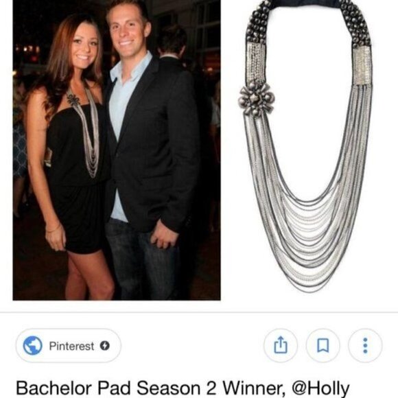 💜 Stella & Dot Ltd. Ed. Nolita Statement Necklace Hematite Multi-Strand - Picture 6 of 7